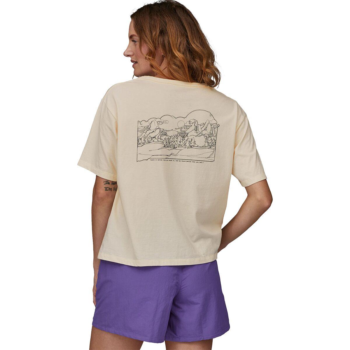 Patagonia Lost And Found Organic Easy Cut Pocket T-shirt in Purple