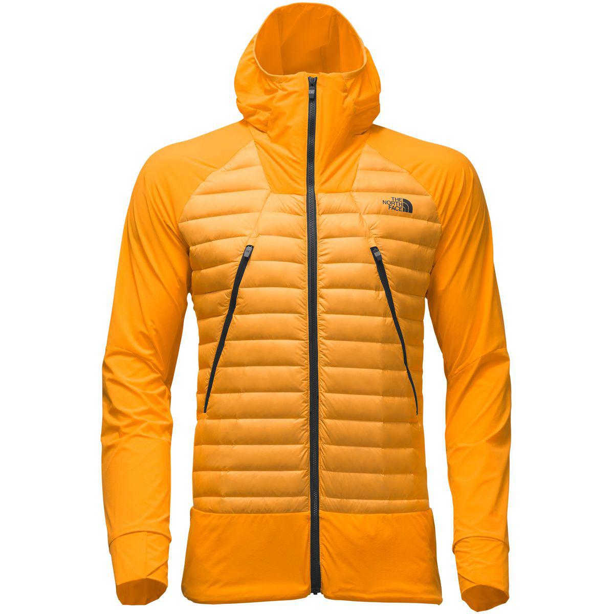 The North Face Synthetic Unlimited Hooded Down Jacket In Orange For Men Lyst