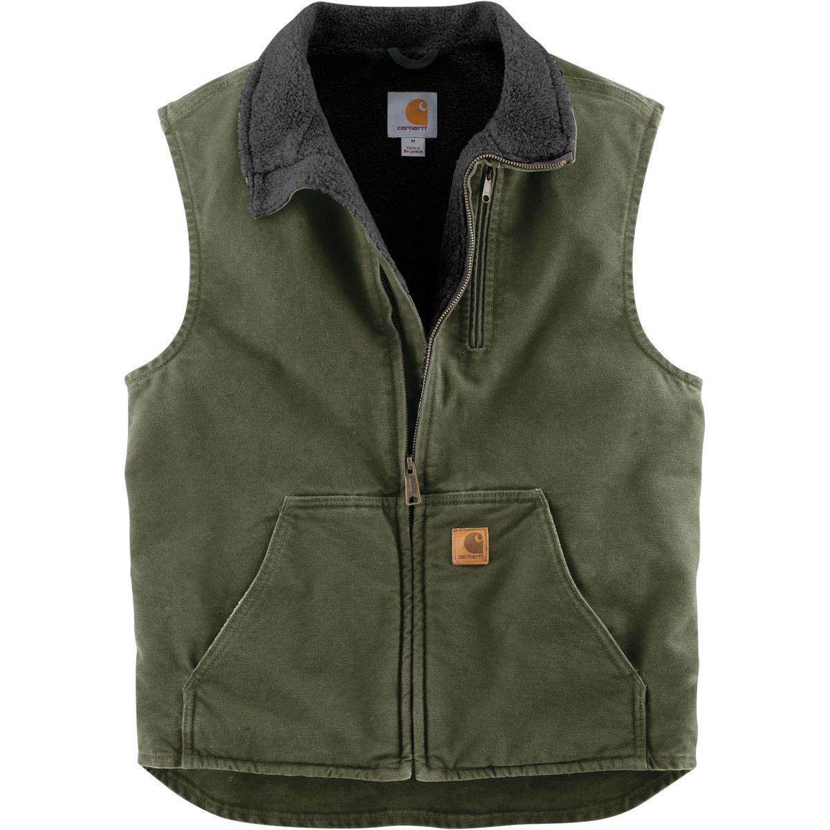 Download Carhartt Cotton Mock-neck Vest in Moss/Black (Green) for ...