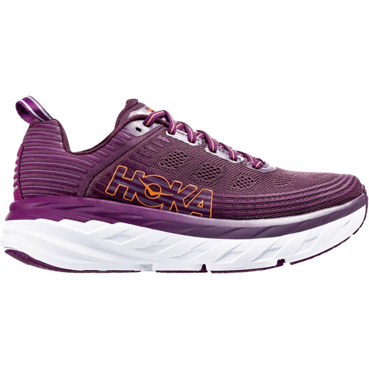 Hoka One One Lace Bondi 6 Running Shoe in Purple/White (Purple) Lyst