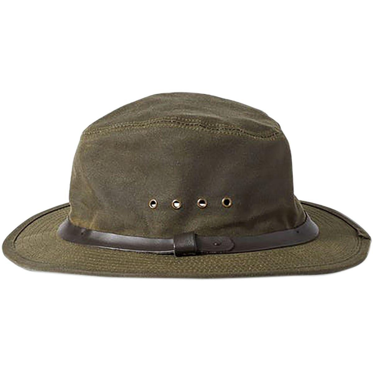 Filson Cotton Tin Cloth Packer Hat in Green for Men - Lyst