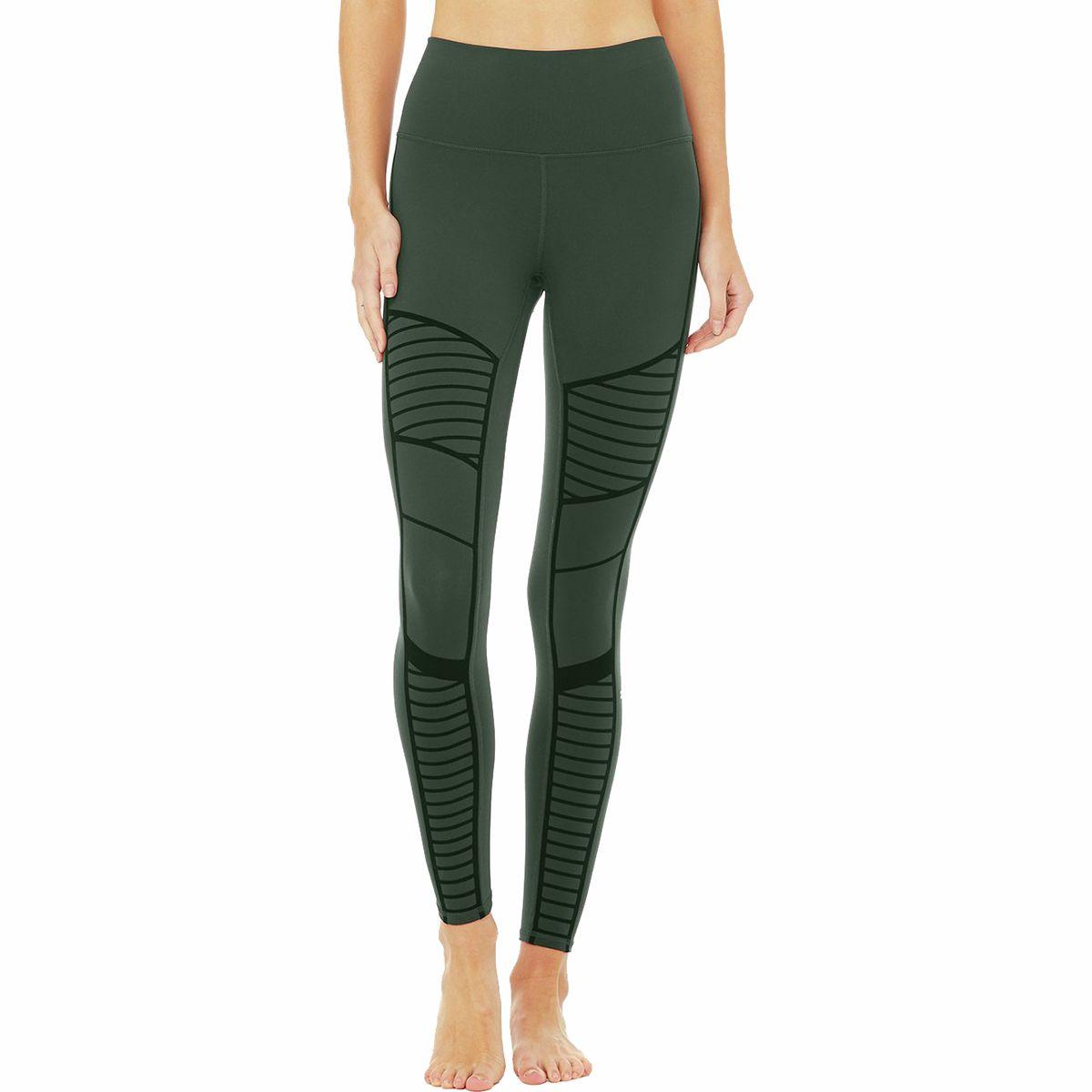 Alo Yoga Flocked High-waist Moto 