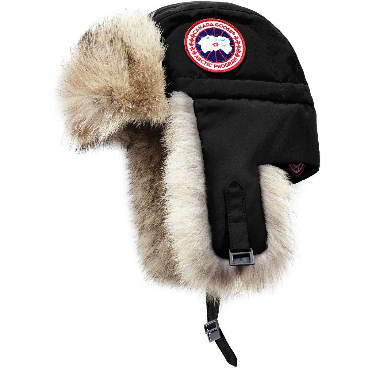 canada goose aviator hat black label