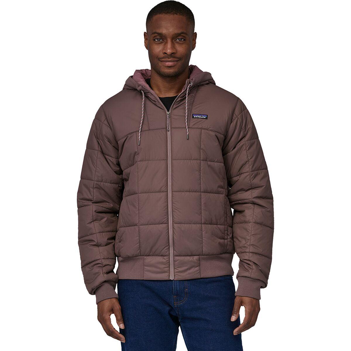 Patagonia Box Quilted Hooded Jacket in Brown for Men | Lyst