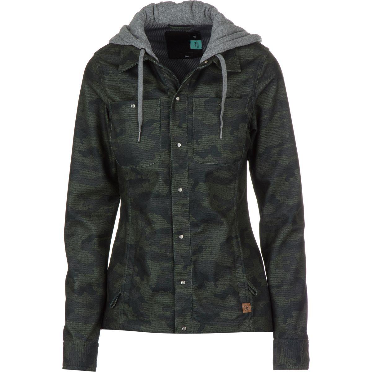 volcom circle flannel jacket