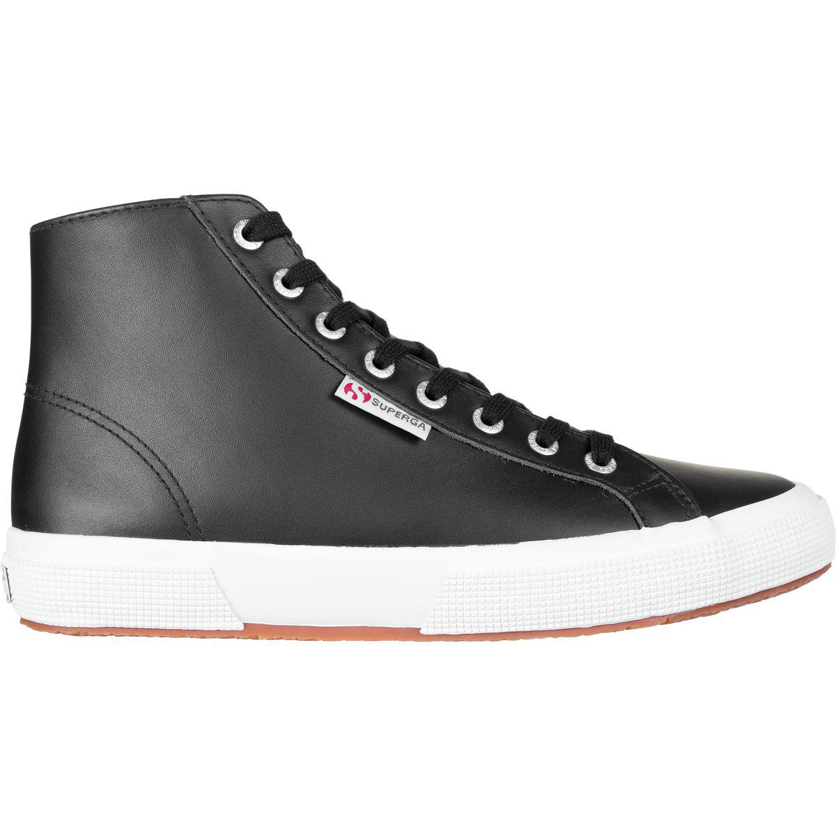 superga leather high tops