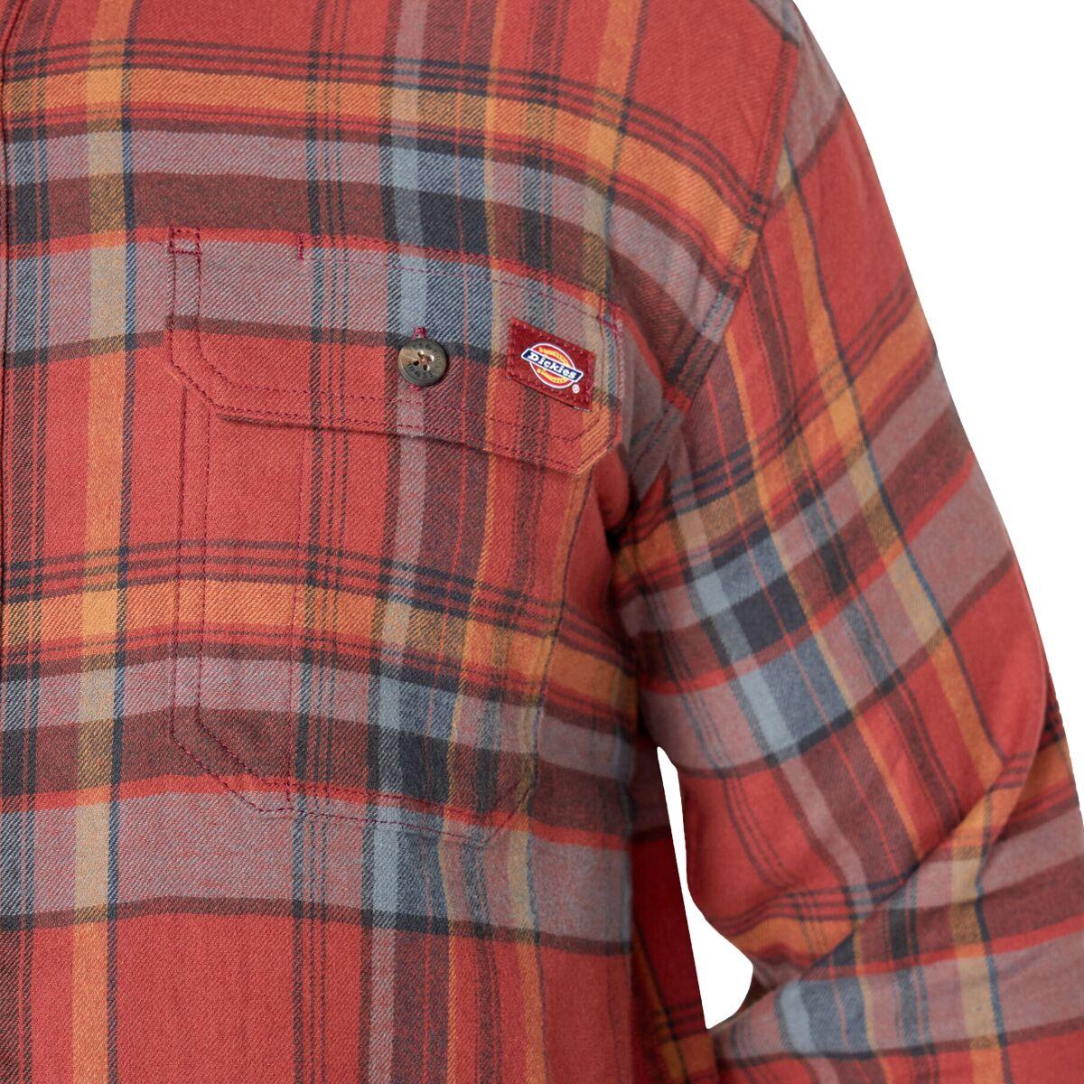 Men's Flex Flannel Long-Sleeve Shirt Dickies Red/Black