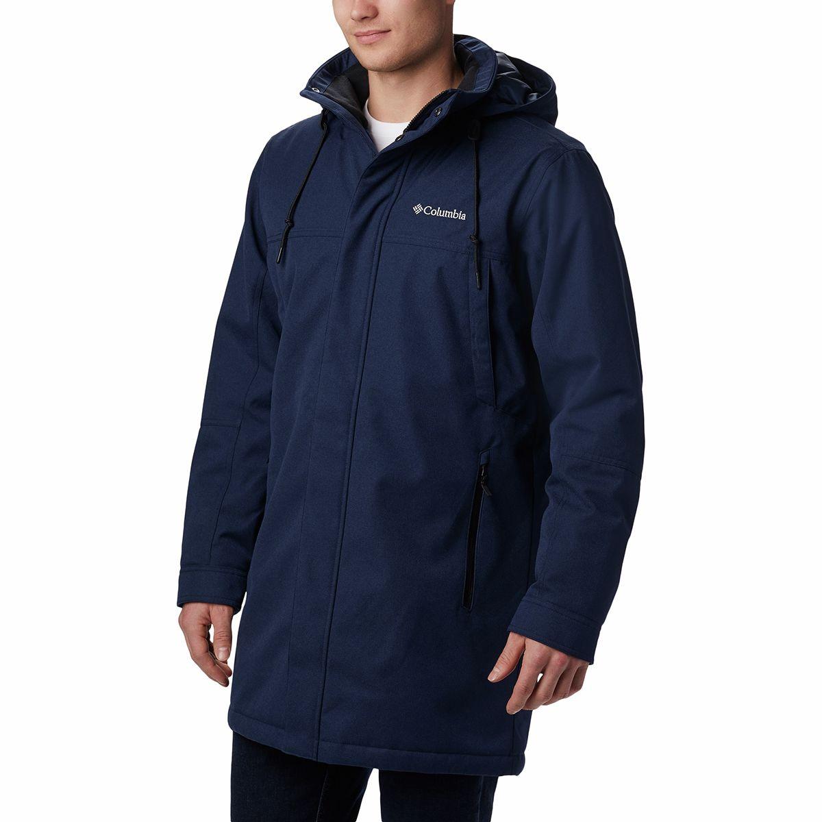 Columbia Synthetic Boundary Bay Long Jacket in Blue for Men - Lyst