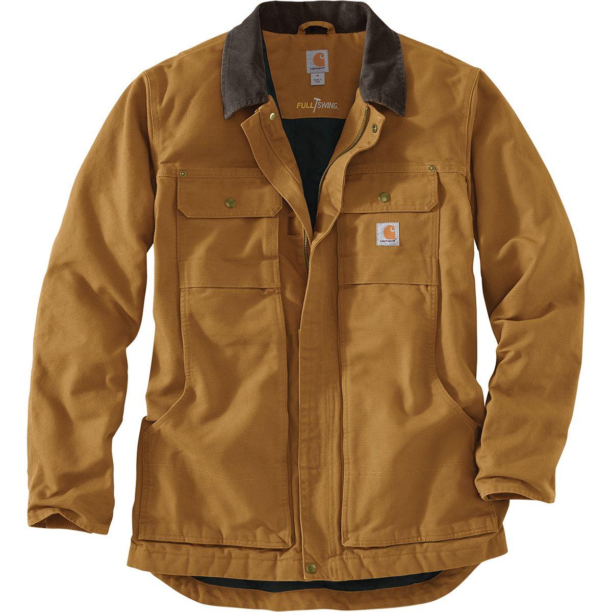 Carhartt Fleece Full Swing Chore Coat in Brown for Men - Save 57% - Lyst