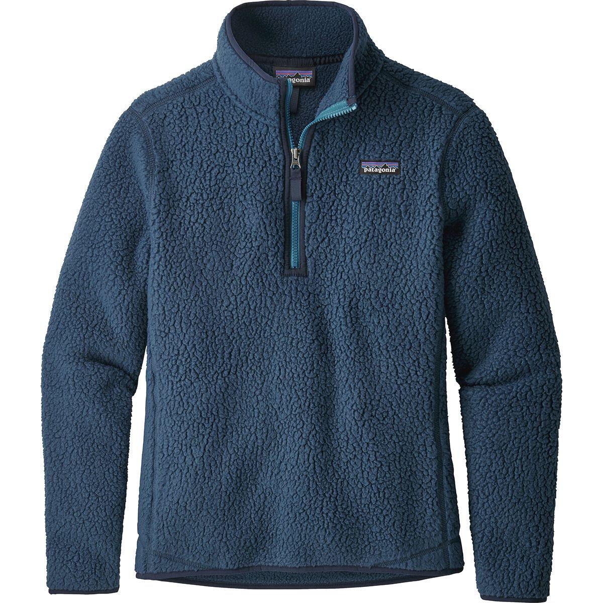 half zip pile fleece