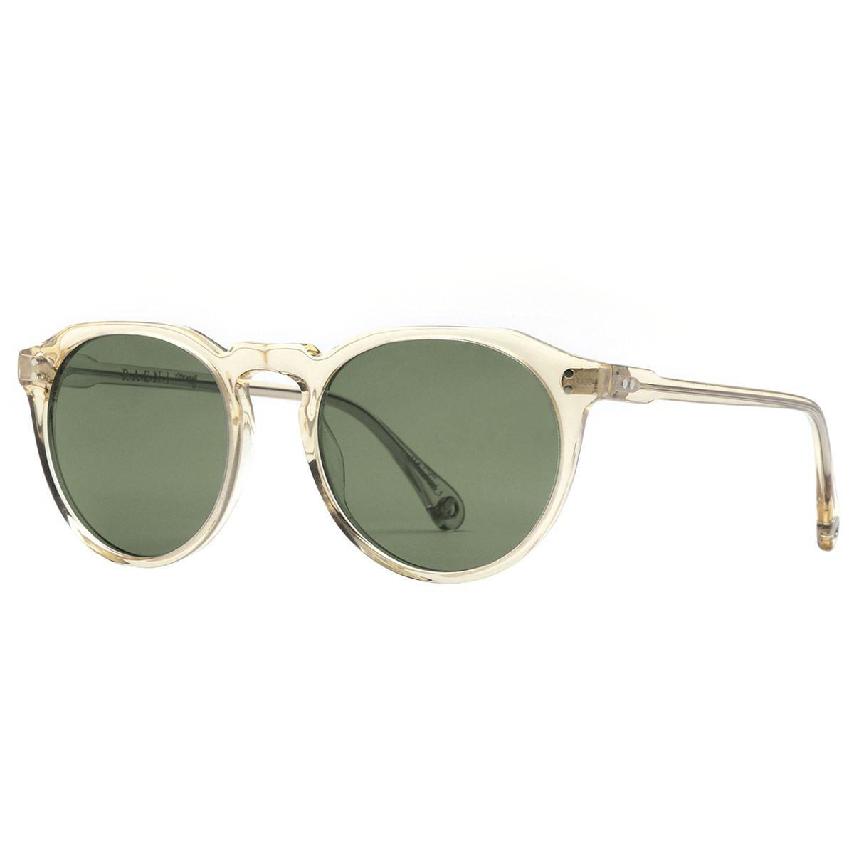 Raen Remmy 49 Sunglasses - Polarized in Champagne Crystal/Green (Green ...
