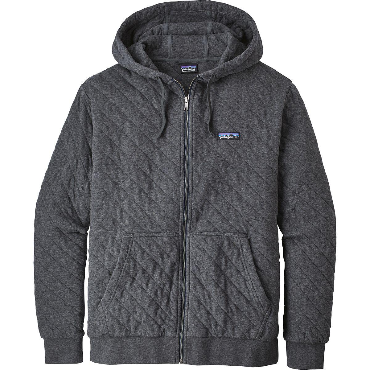 Patagonia Organic Cotton Quilt Full-zip Hoodie in Gray for Men - Lyst