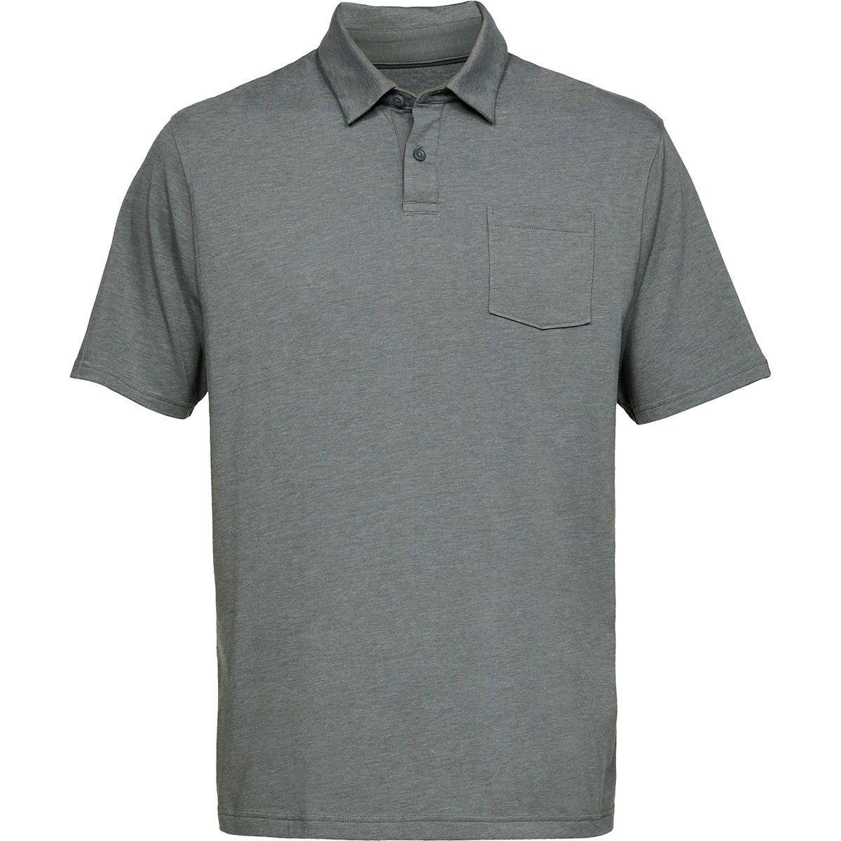 grey under armour polo