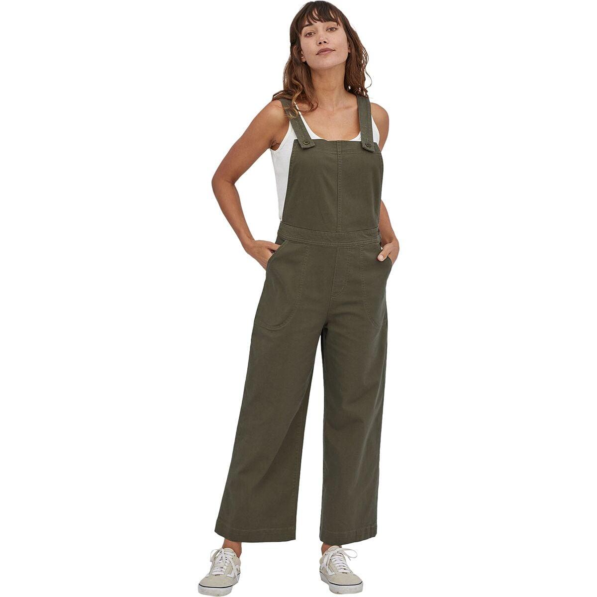 Patagonia Stand Up Cropped Overalls in Green | Lyst