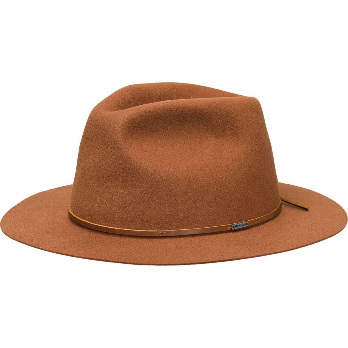 Brixton Wool Wesley Packable Fedora in Caramel (Brown) for Men Lyst
