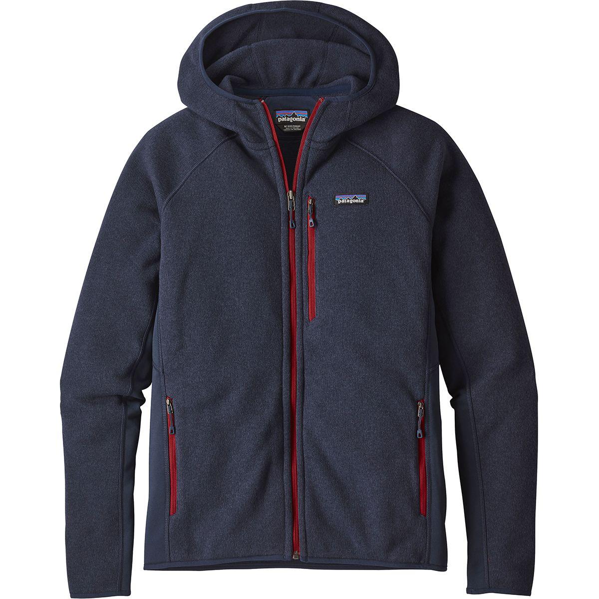 Patagonia Performance Better Sweater Hooded Fleece Jacket in Navy Blue ...