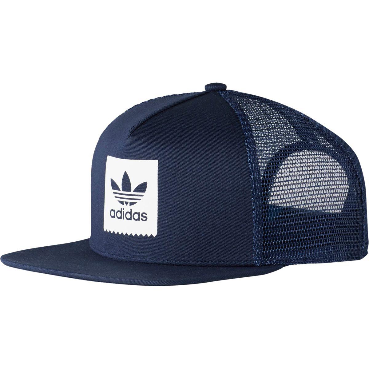 adidas Synthetic Trefoil Trucker Hat in Blue for Men - Lyst