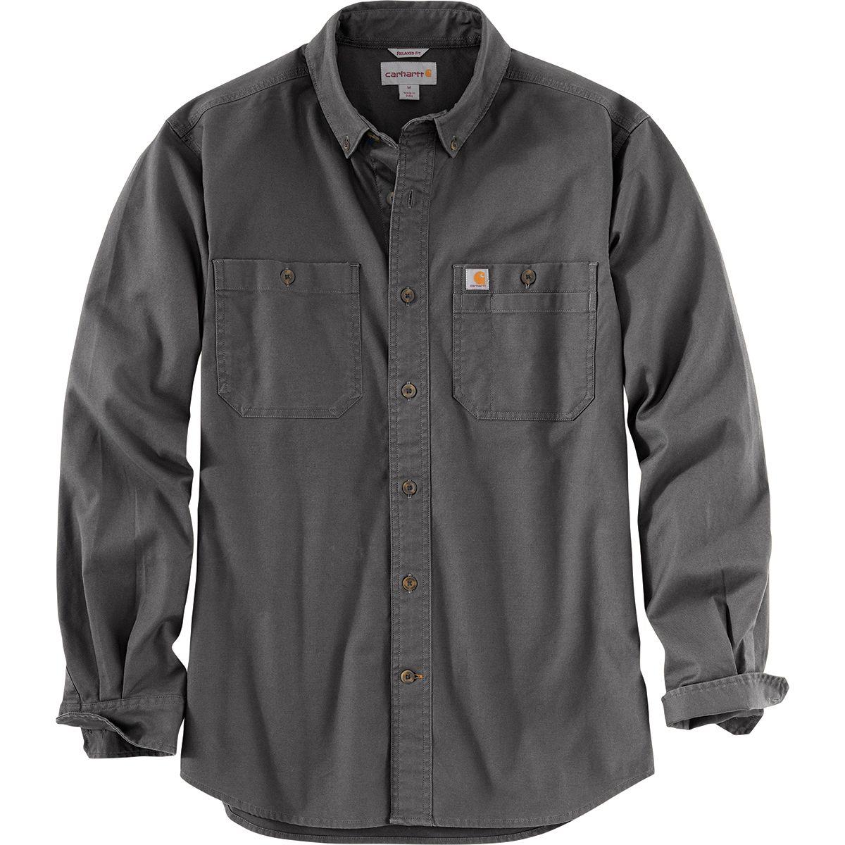 Carhartt Cotton Rugged Flex Rigby Long-sleeve Work Shirt in Gray for ...