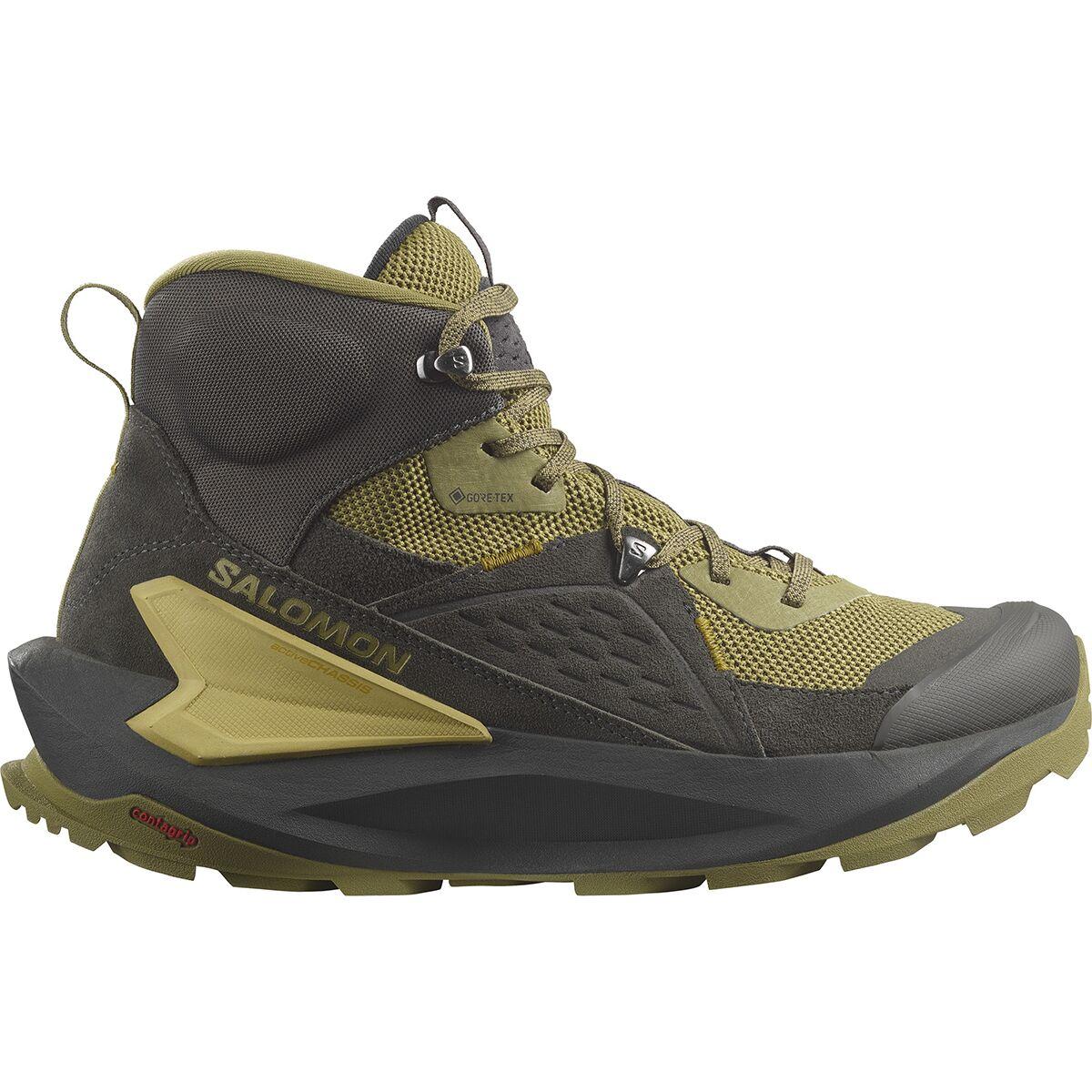 Salomon Elixir Mid Gore-tex Hiking Boot in Green for Men | Lyst