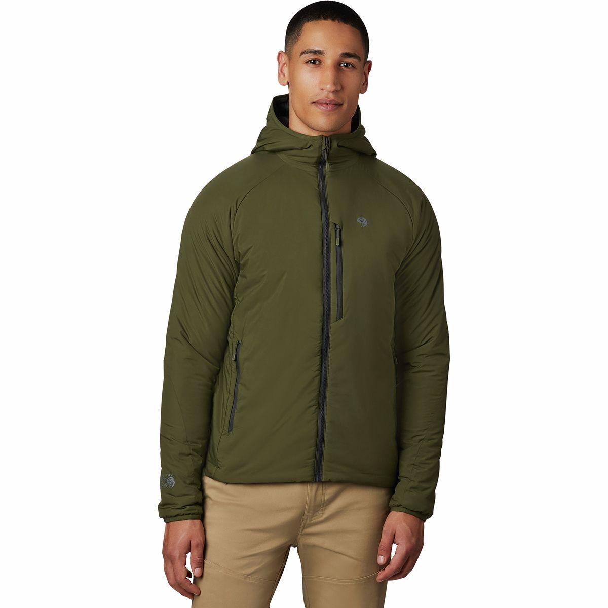 Mountain Hardwear Kor Strata Hooded Jacket in Dark Army (Green) for Men ...