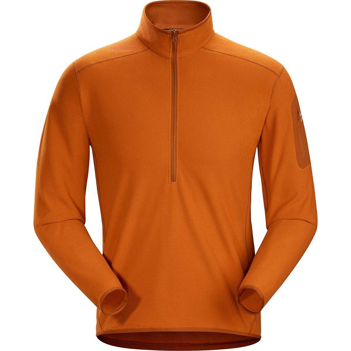 Arc'teryx Delta Lt Zip-neck Fleece Pullover in Orange for Men - Lyst