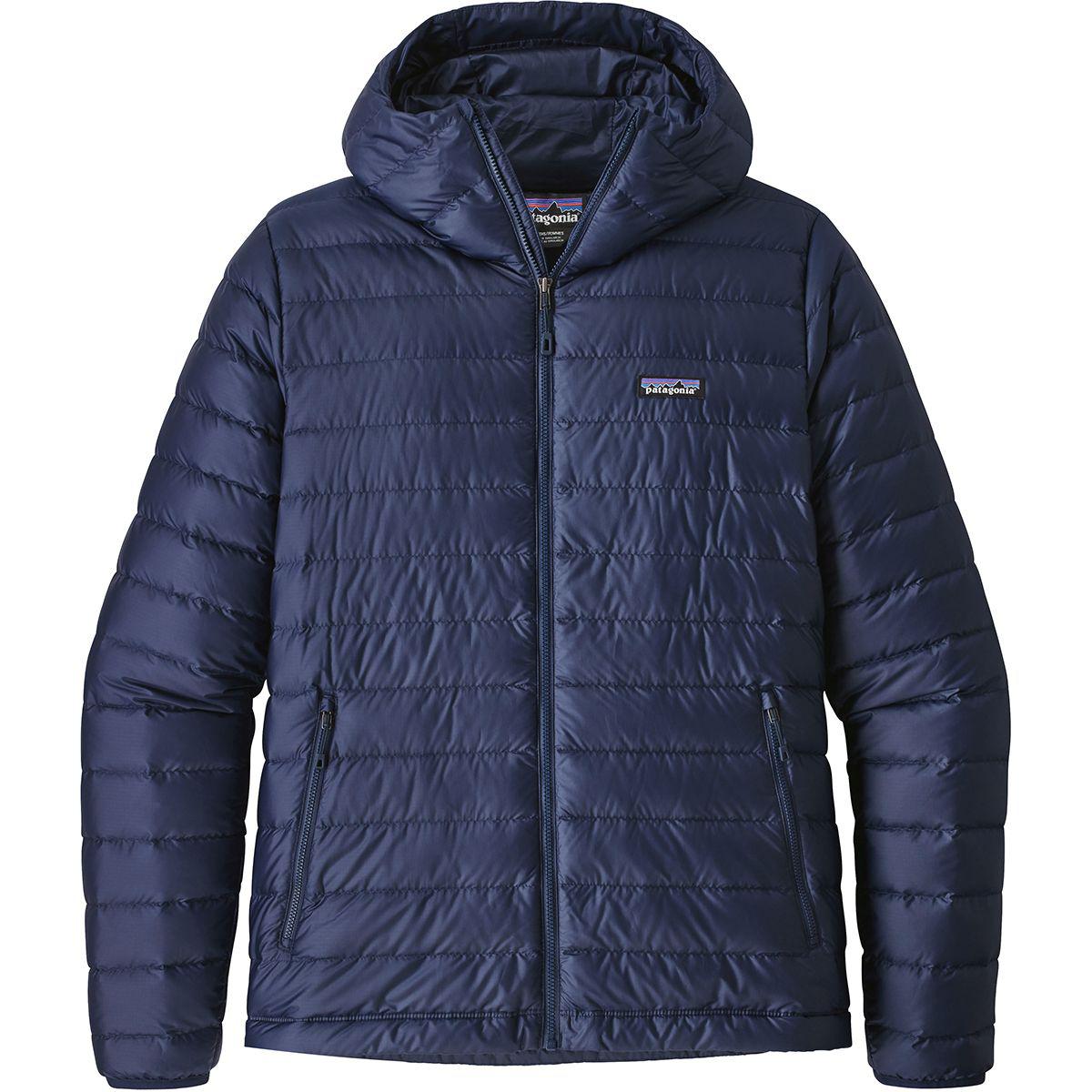 Patagonia Synthetic Down Sweater Hooded Jacket in Navy (Blue) for Men ...