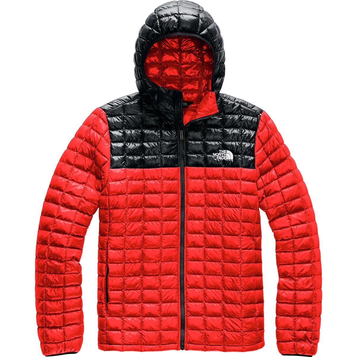 The North Face Synthetic Thermoball Eco Hooded Jacket in Patterned Red ...