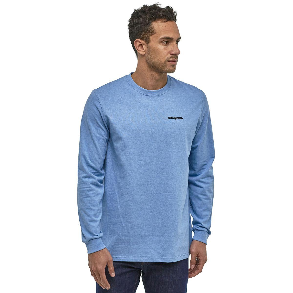 Patagonia Cotton Fitz Roy Trout Long-sleeve Responsibili-t-shirt in Blue for Men - Lyst