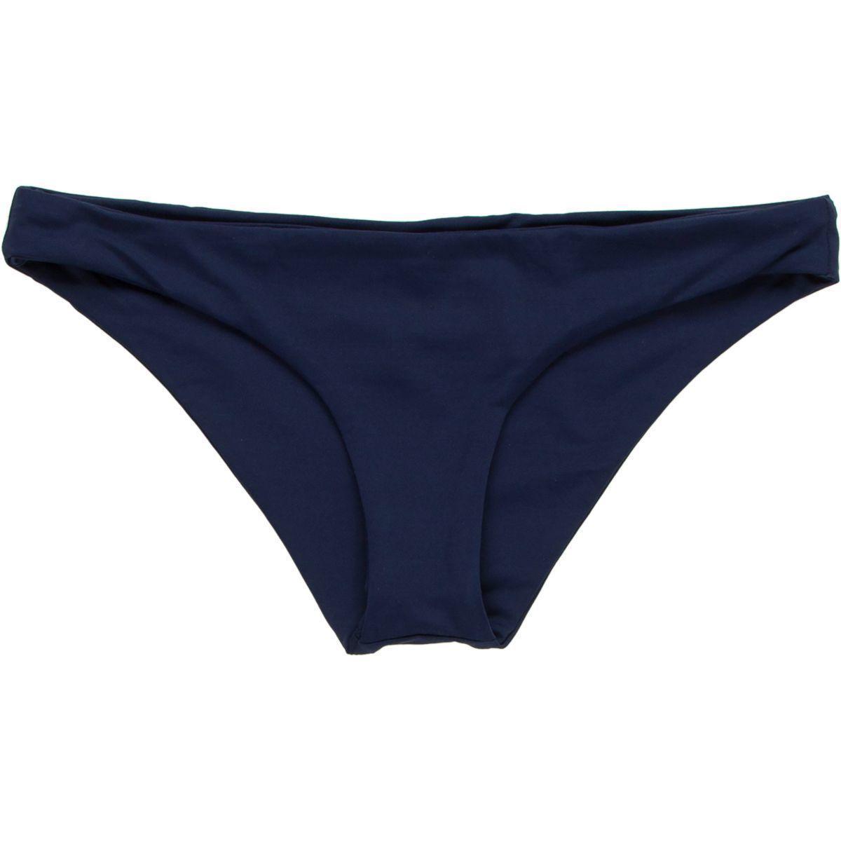 L Space Synthetic Sensual Solids Sandy Classic Bikini Bottom In Midnight Blue Blue Lyst