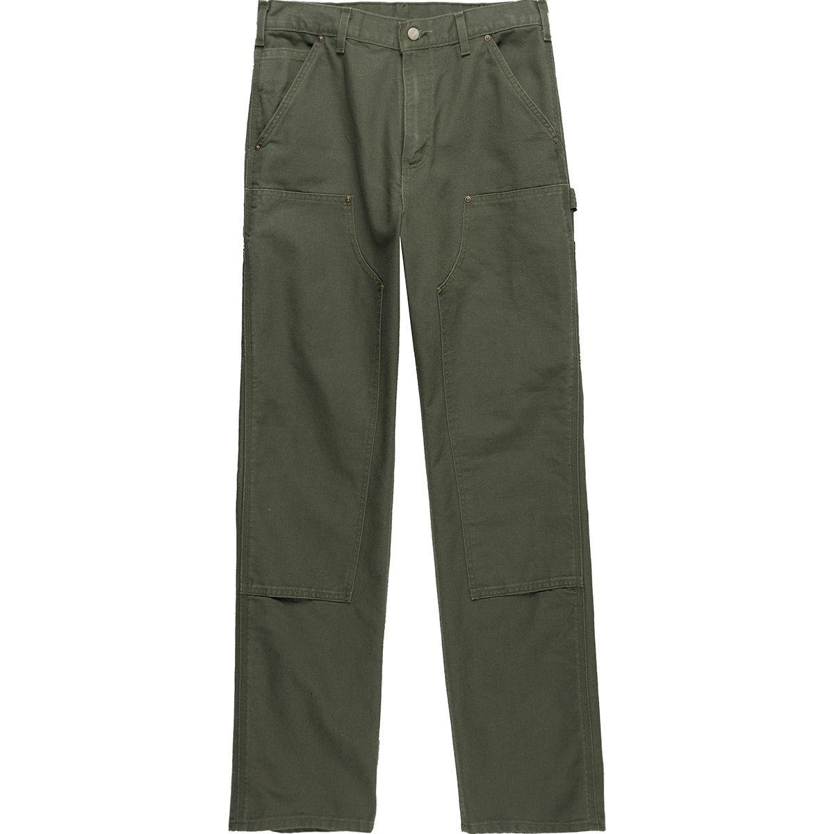 Carhartt Cotton Washed-duck Double-front Work Dungaree Pant in Moss ...