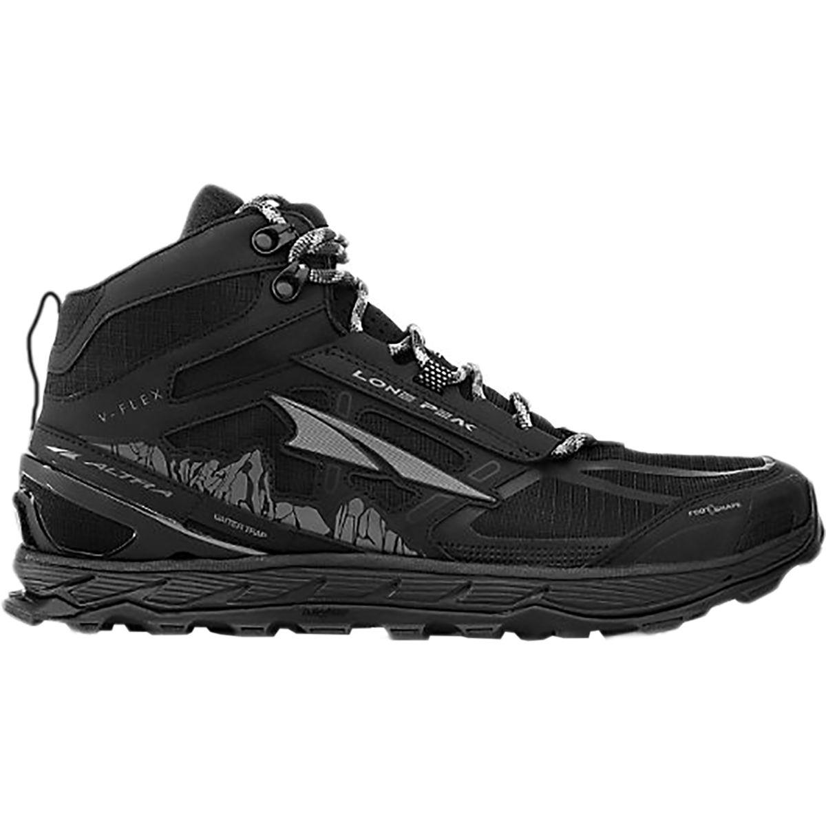 Altra Lone Peak 4.0 Mid Mesh Trail Running Shoe in Black Lyst