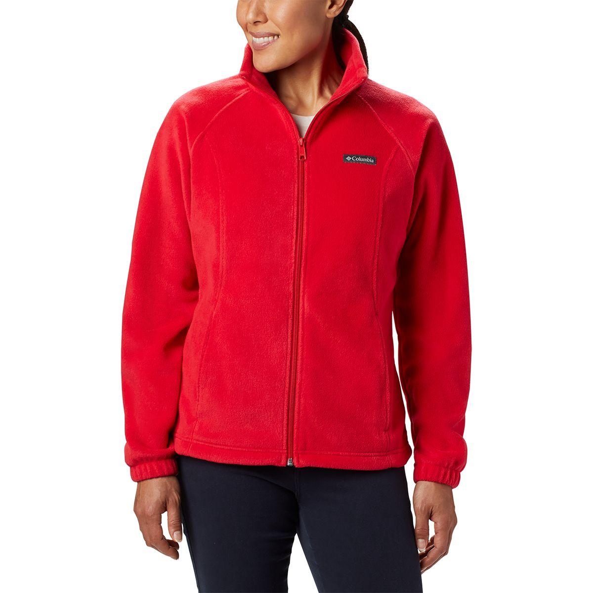 columbia red fleece jacket