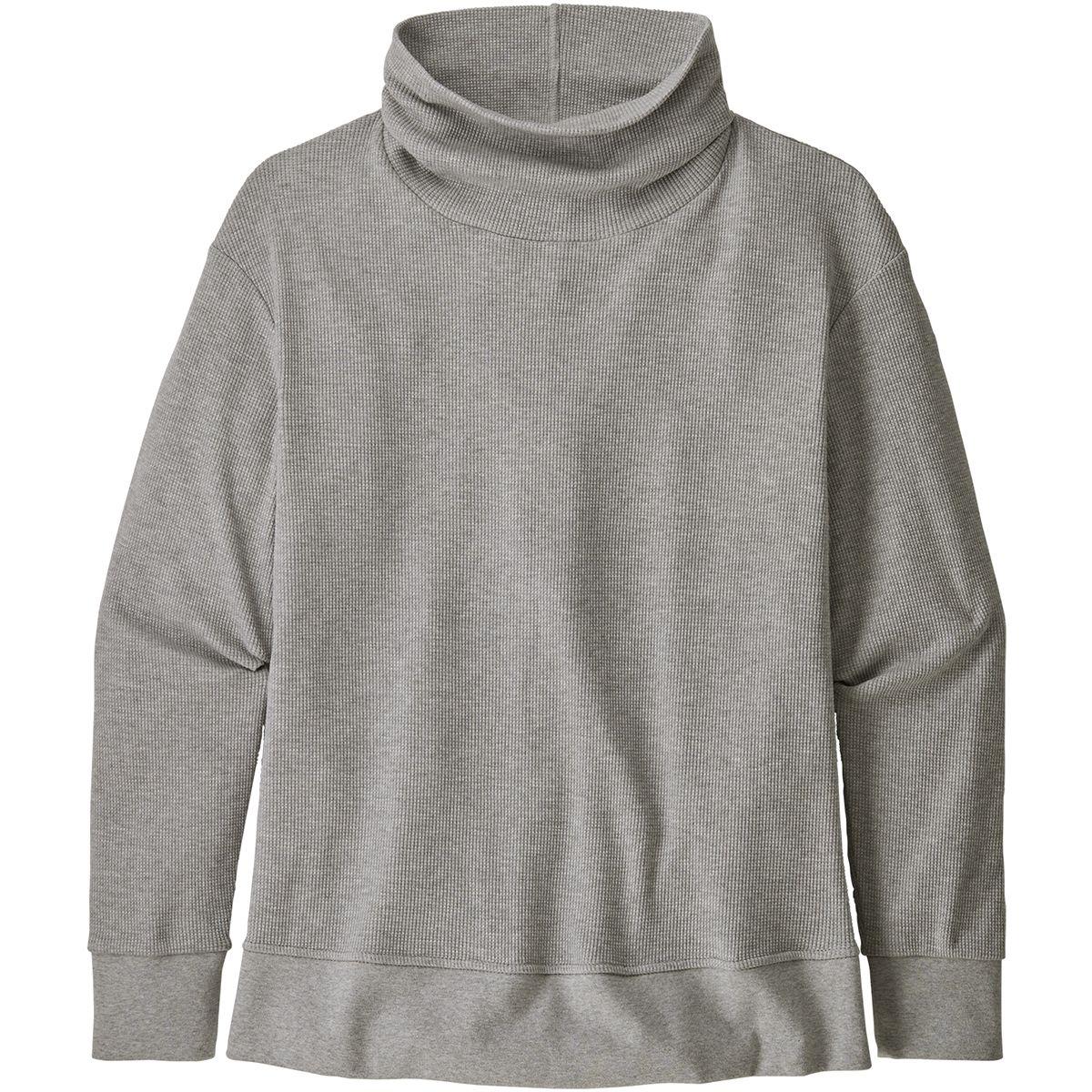 Patagonia Cotton Waffle Pullover Sweatshirt in Gray - Lyst