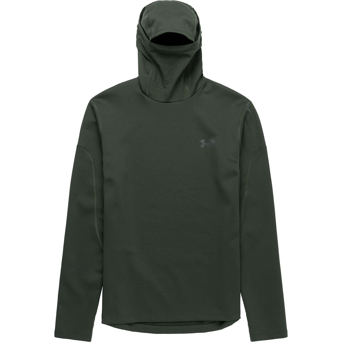 Under Armour Qualifier Coldgear Balaclava Hoodie in Green for Men | Lyst