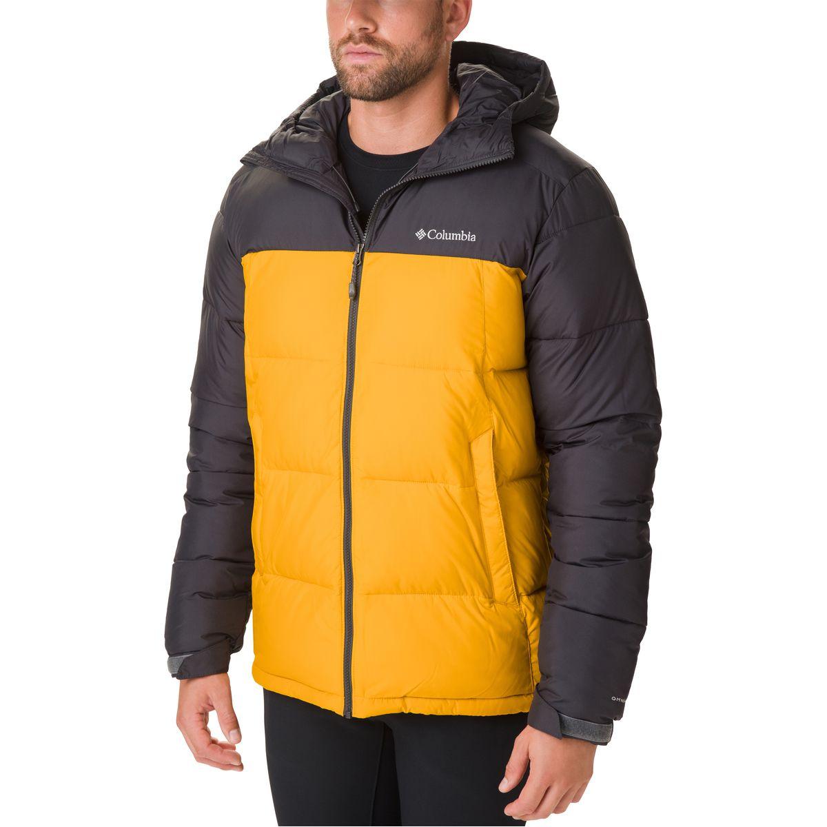 yellow columbia jacket men's
