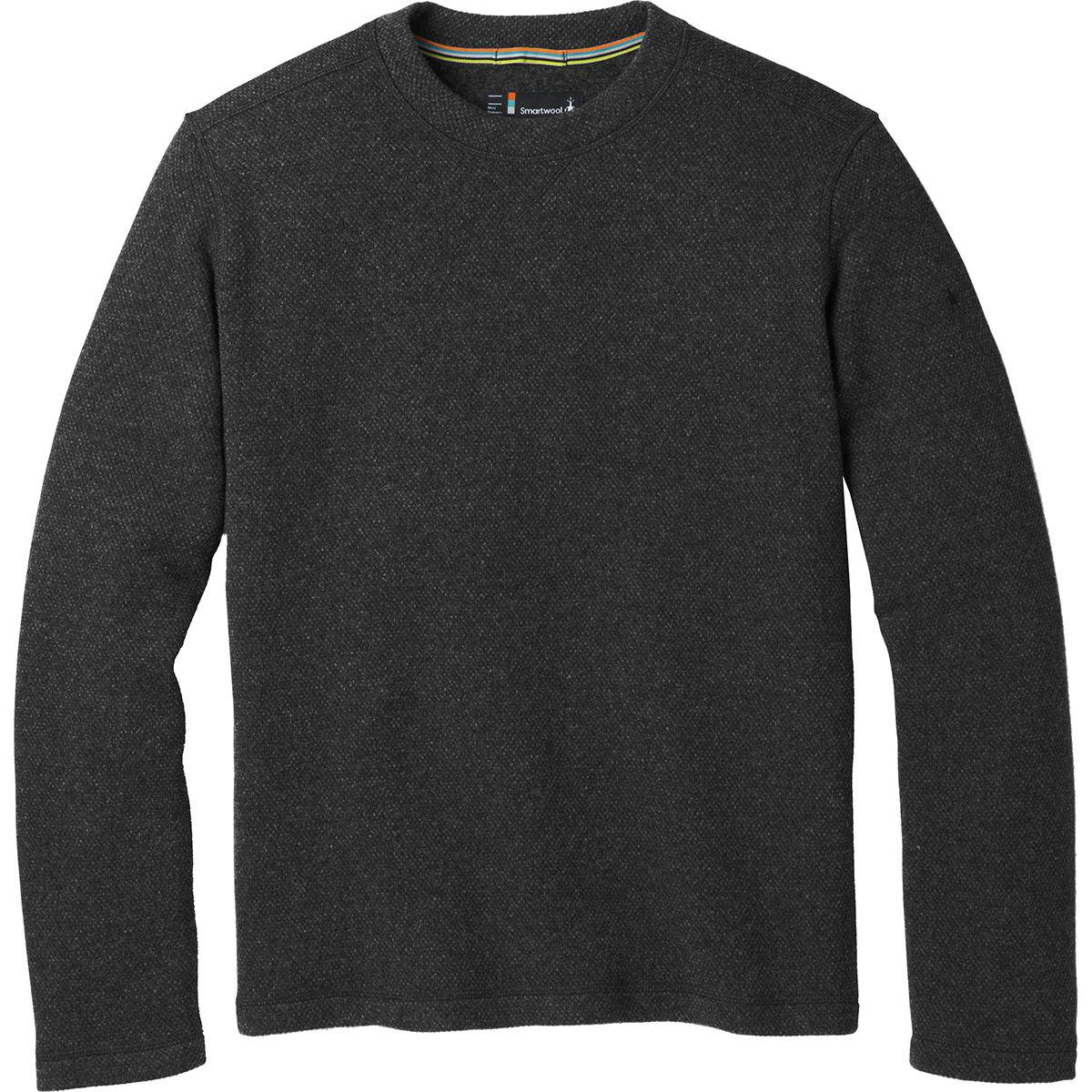 Smartwool Hudson Trail Fleece Crew Sweater in Dark Charcoal (Gray) for