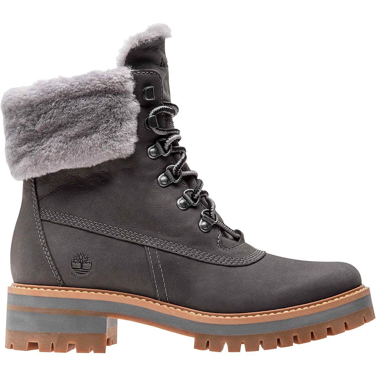 Timberland Wool Courmayeur Valley Shearling Lining Boot in Gray Lyst