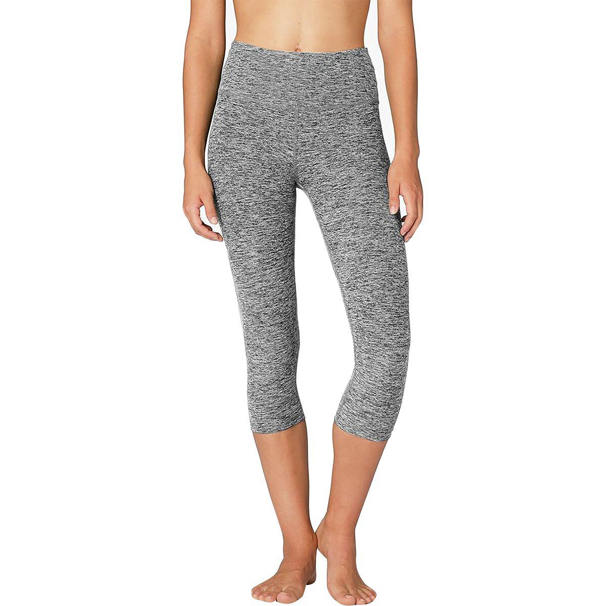 Beyond Yoga Synthetic Spacedye High Waist Capri Leggings in Black/White ...