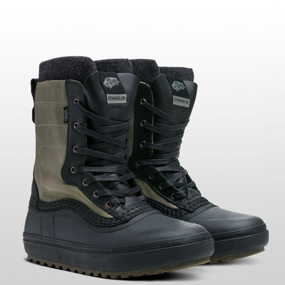 Vans Leather Standard Zip Snow Mte Boot In Black For Men Lyst