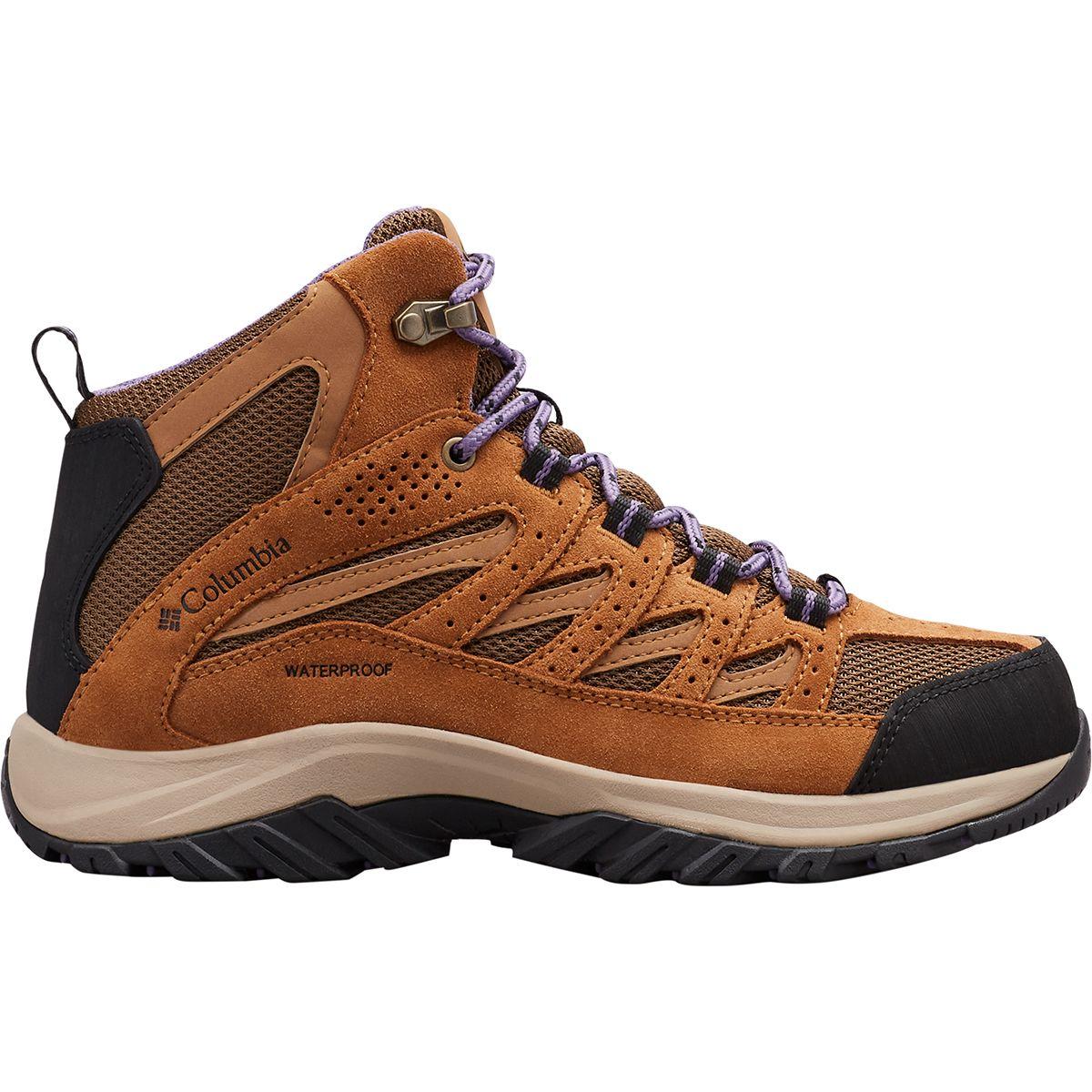 Columbia Leather Crestwood Mid Waterproof Hiking Boot in Brown - Lyst