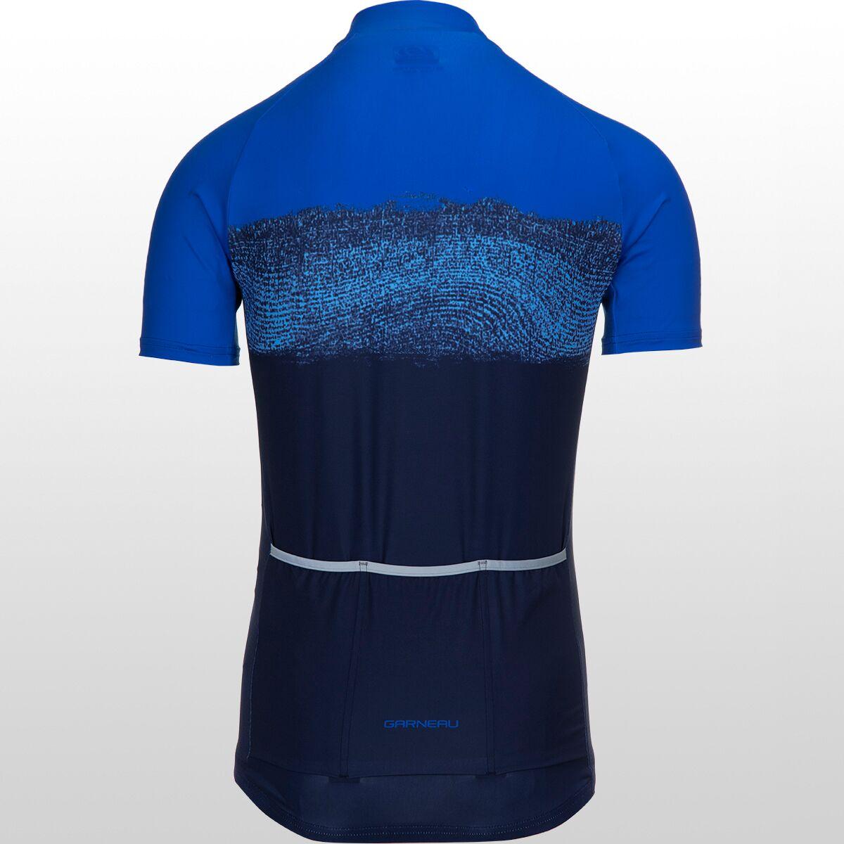 mens louis garneau long sleeve cycling jersey blue size Small