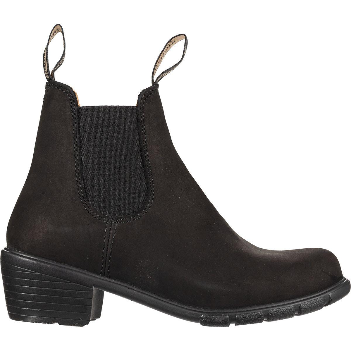 Blundstone Leather 500 Series Original Heel Boot in Black Nubuck (Black ...