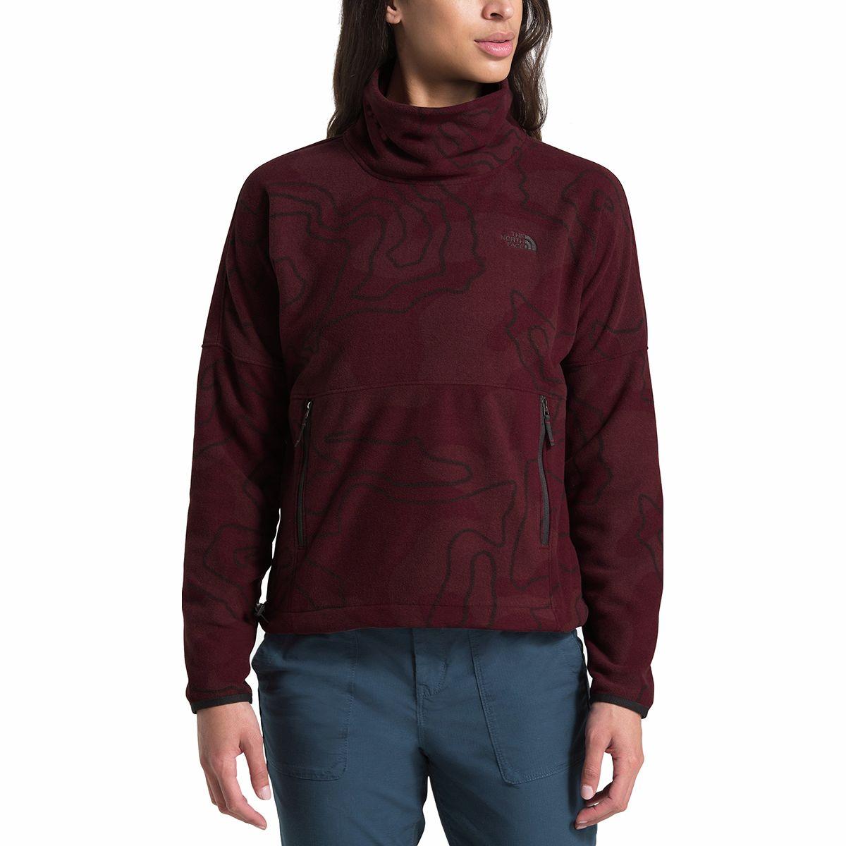 The North Face Tka Glacier Funnel-neck Fleece Pullover in Red - Lyst