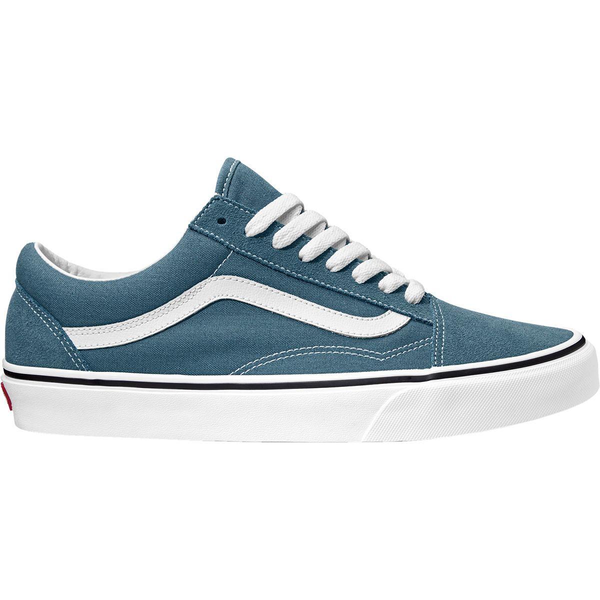 Vans Leather Old Skool Shoe in Blue for Men Lyst