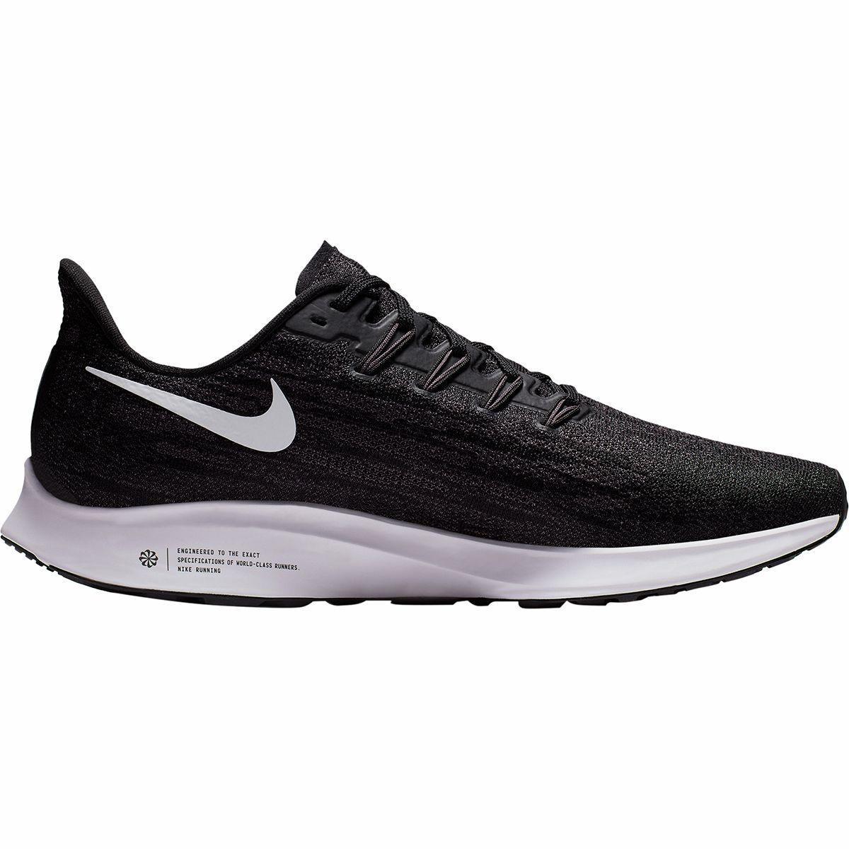 Nike Lace Air Zoom Pegasus 36 Running Shoe in Black for Men - Lyst
