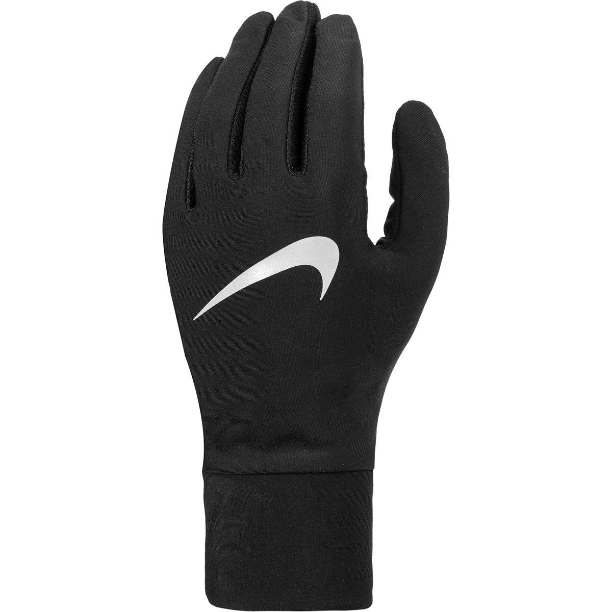 Nike Fleece Tech Lightweight Running Glove in Black/Black/Silver (Black