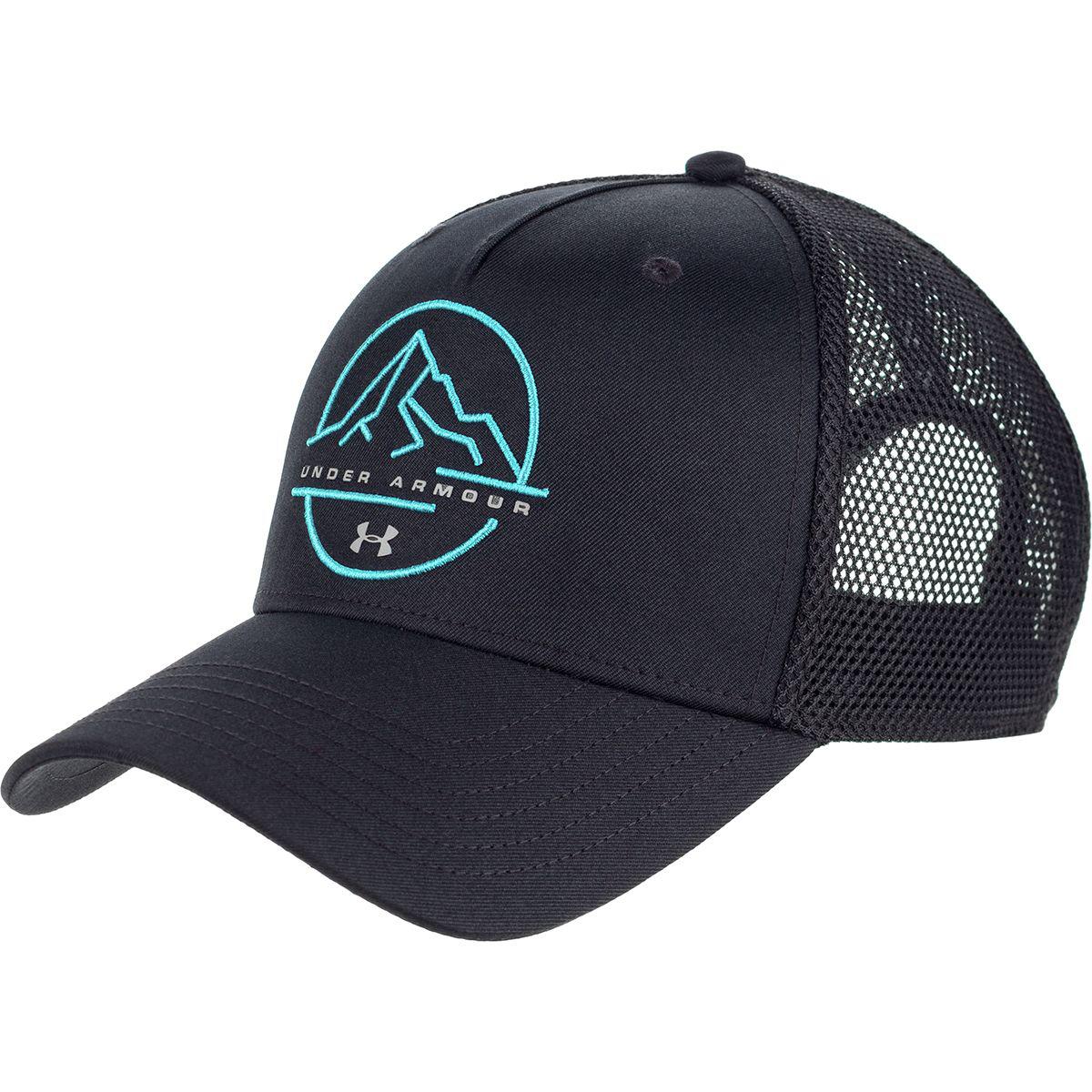 Under Armour Cotton Outdoor Performance Trucker Hat in Black for Men | Lyst