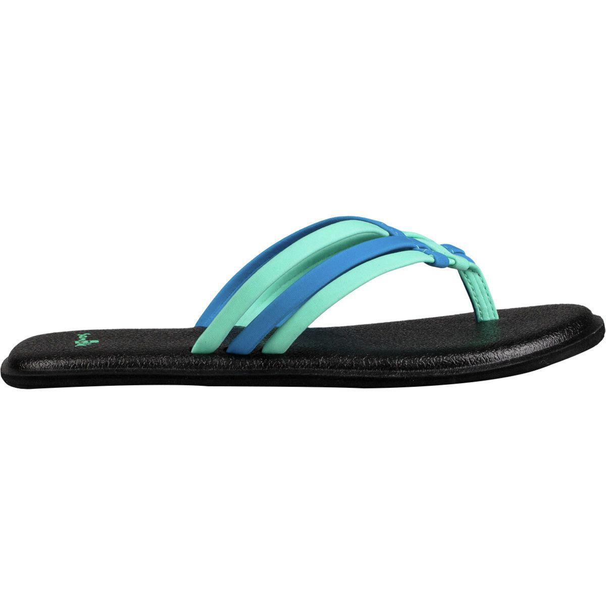 Sanuk Rubber Yoga Salty Flip Flop in Blue - Lyst