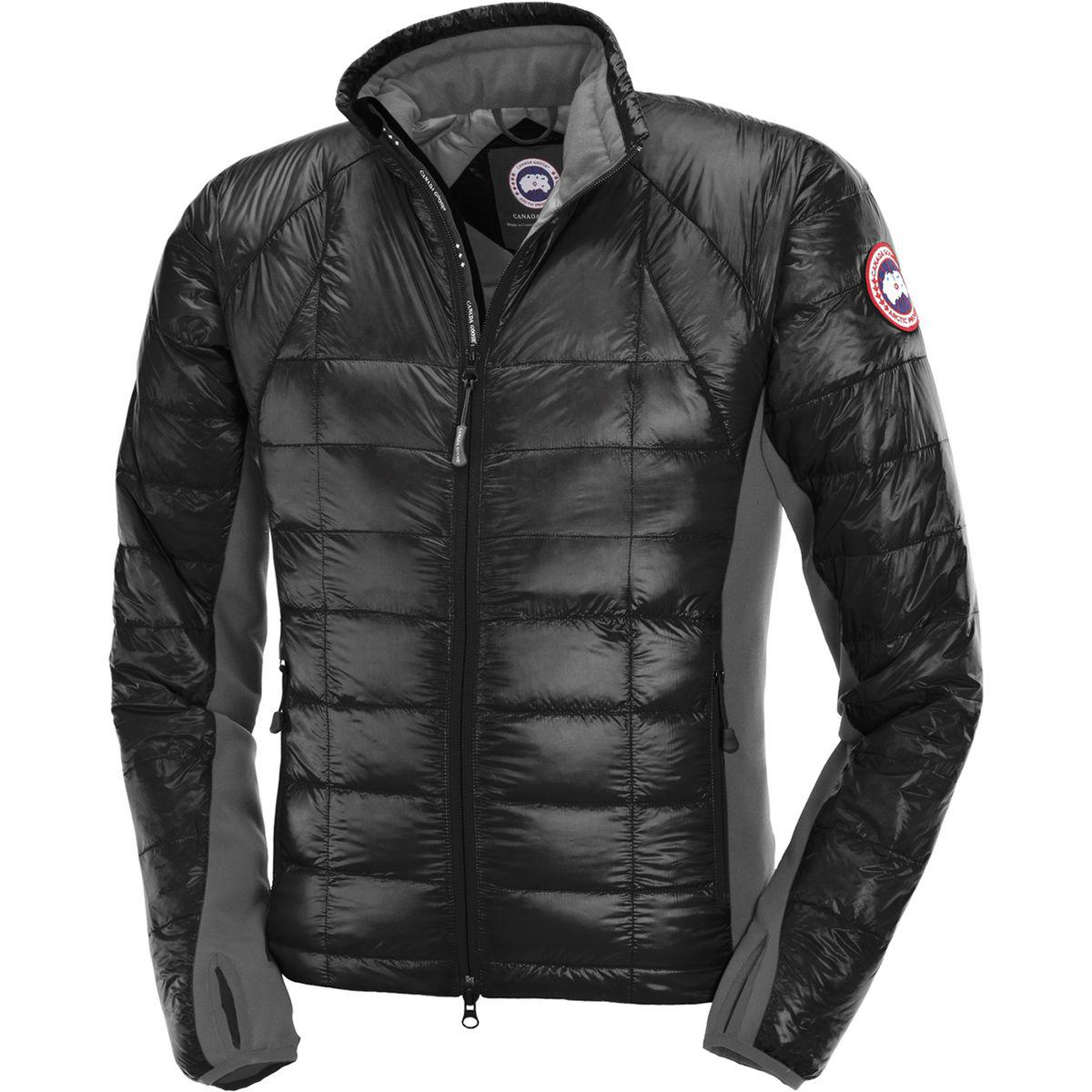 Canada Goose Goose Hybridge Lite Down Jacket in Black/Graphite (Black