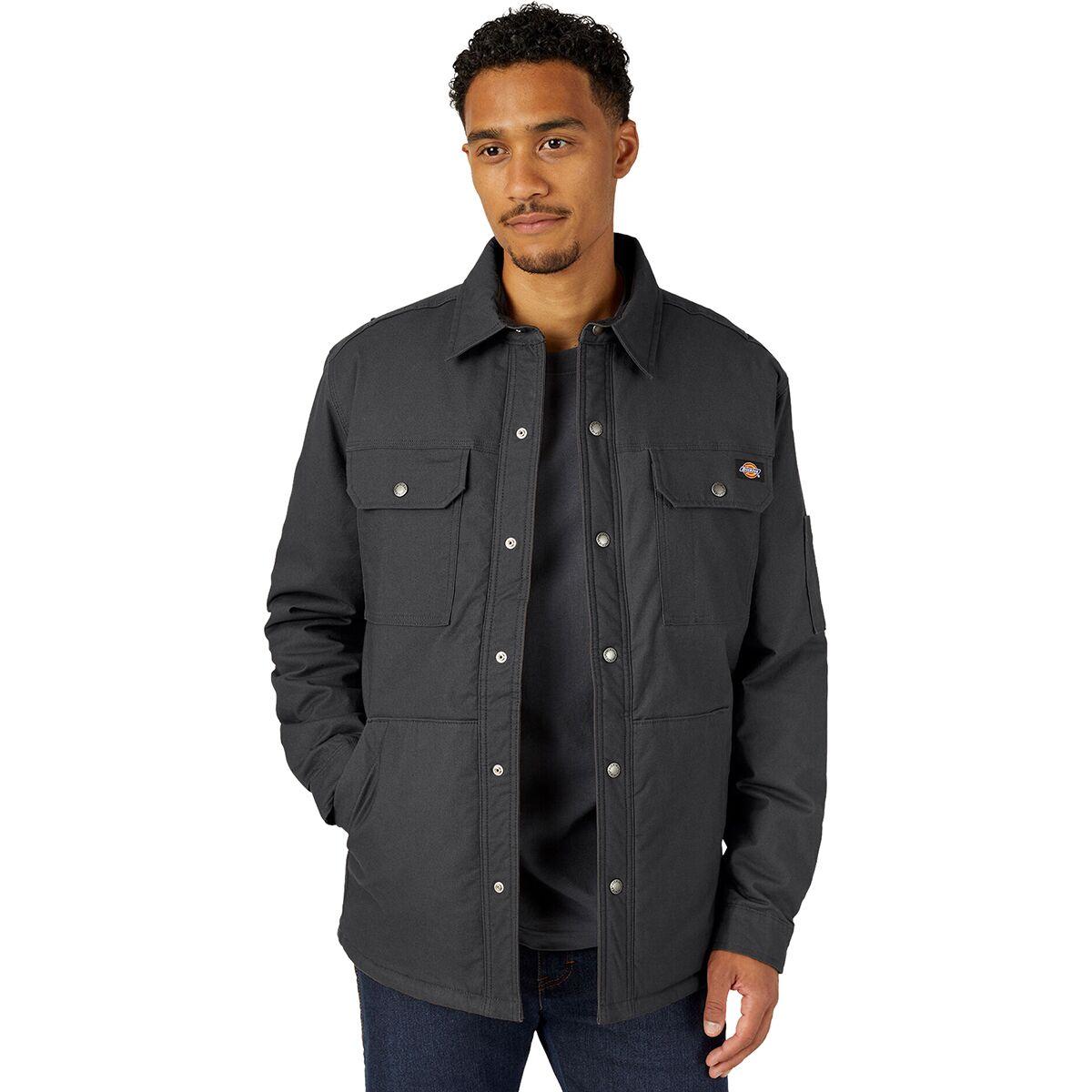 Dickies Flex Duck Relaxed Shirt Jacket in Black for Men | Lyst